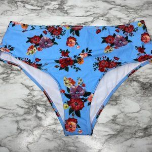 NWOT Shein high-waisted Floral Bikini bottom 3XL